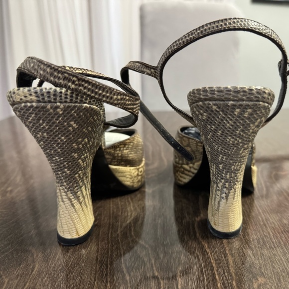 Prada ringtail lizard platform mercy shoes 39 1/2 - Picture 4 of 6